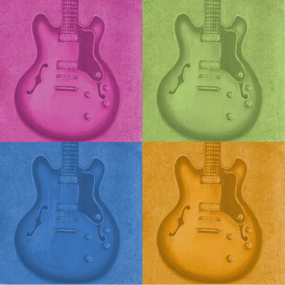 Colorful Guitar Pack art print by Tiffany Hakimipour for $57.95 CAD