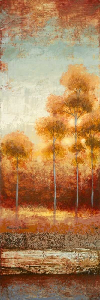 Glowing Red Trees II art print by Michael Marcon for $57.95 CAD