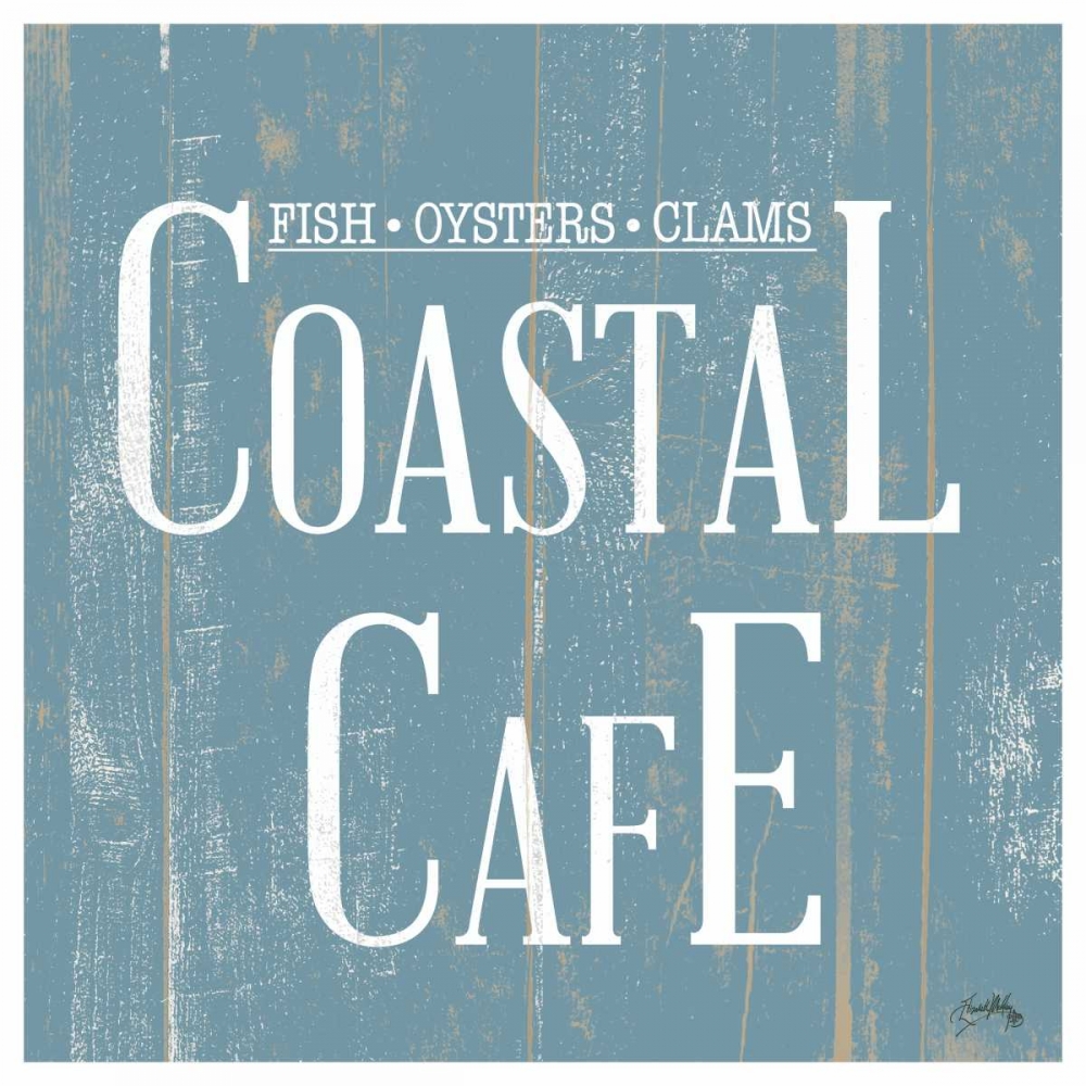 Coastal Cafe Square art print by Elizabeth Medley for $57.95 CAD