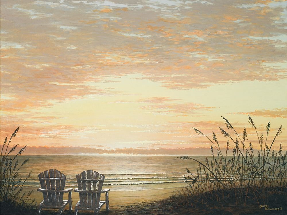 Sunset Chairs art print by Bruce Nawrocke for $57.95 CAD