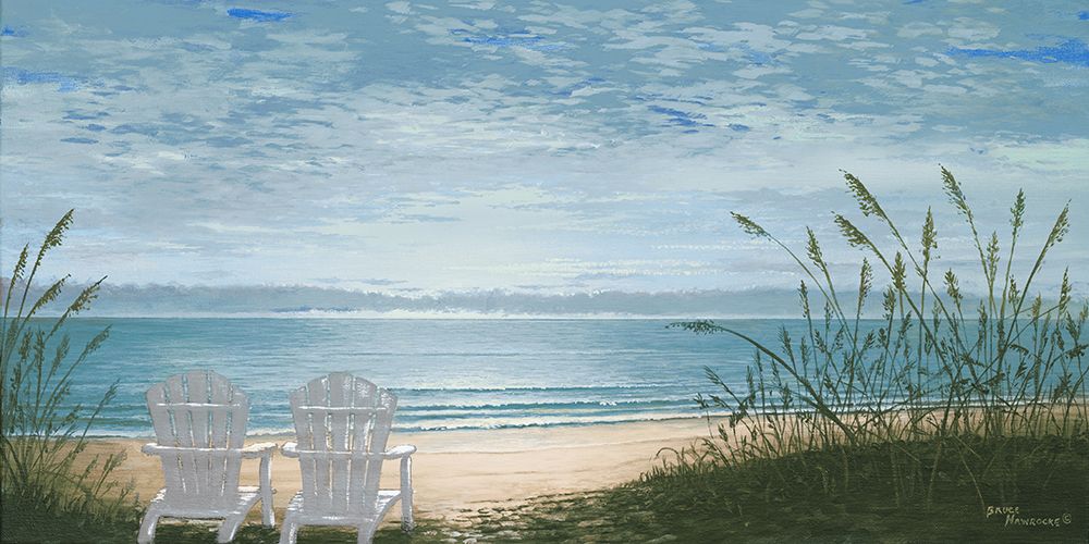 Beach Chairs art print by Bruce Nawrocke for $57.95 CAD
