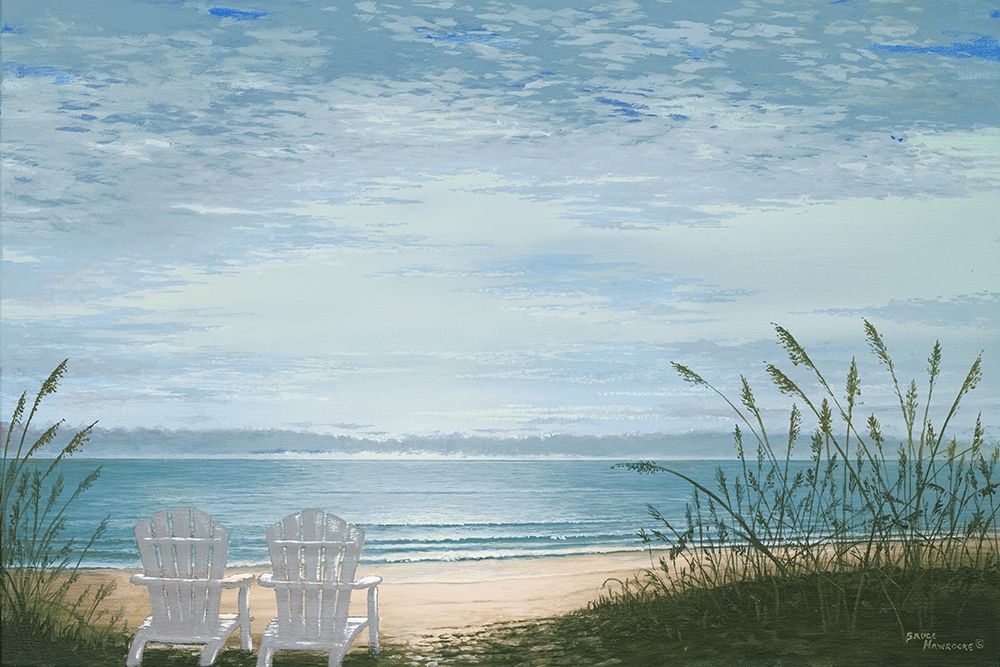 Beach Chairs art print by Bruce Nawrocke for $57.95 CAD