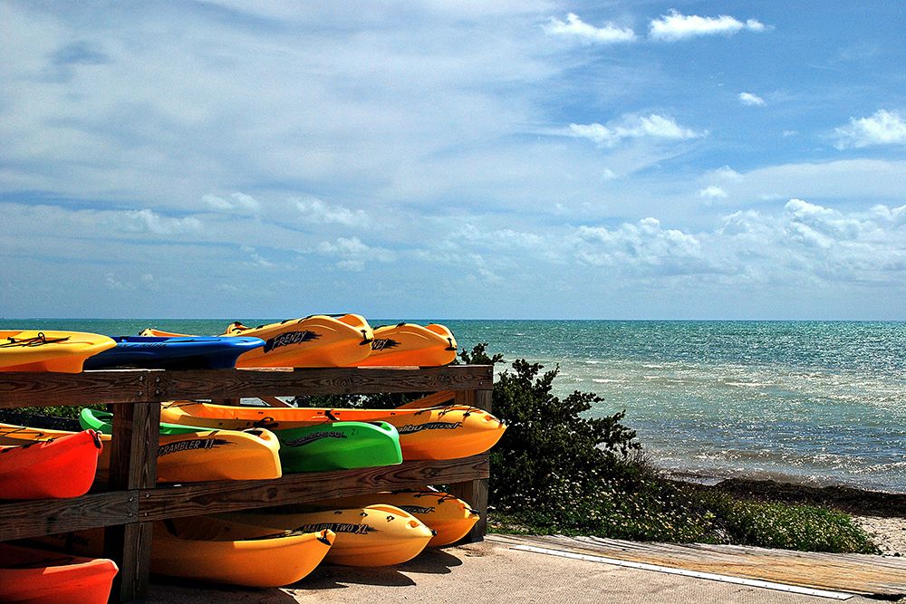 Colorful Kayaks art print by Gail Peck for $57.95 CAD