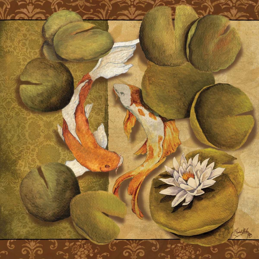 Koi Square II art print by Elizabeth Medley for $57.95 CAD