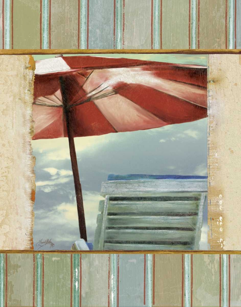 Chaise de Plage II art print by Elizabeth Medley for $57.95 CAD