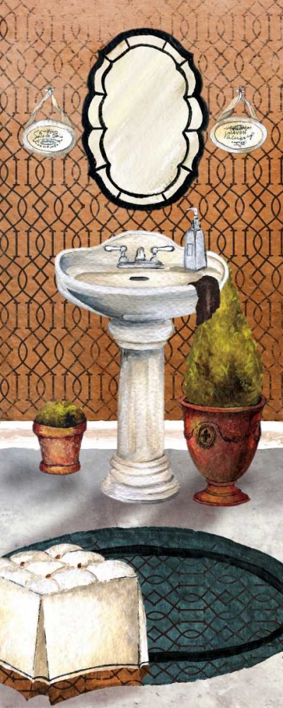 Bath in Teal II art print by Elizabeth Medley for $57.95 CAD