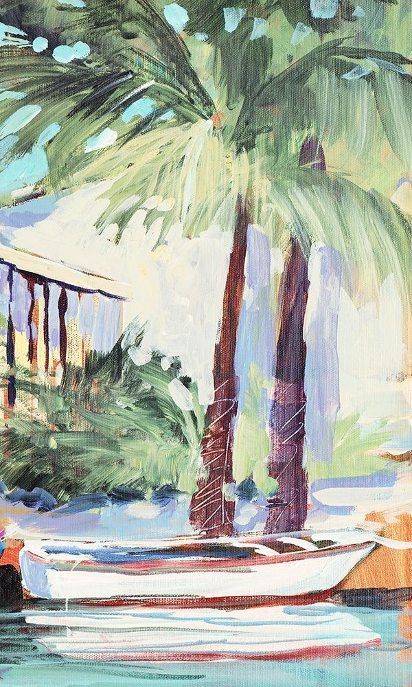 Docked By The Palms art print by Jane Slivka for $57.95 CAD