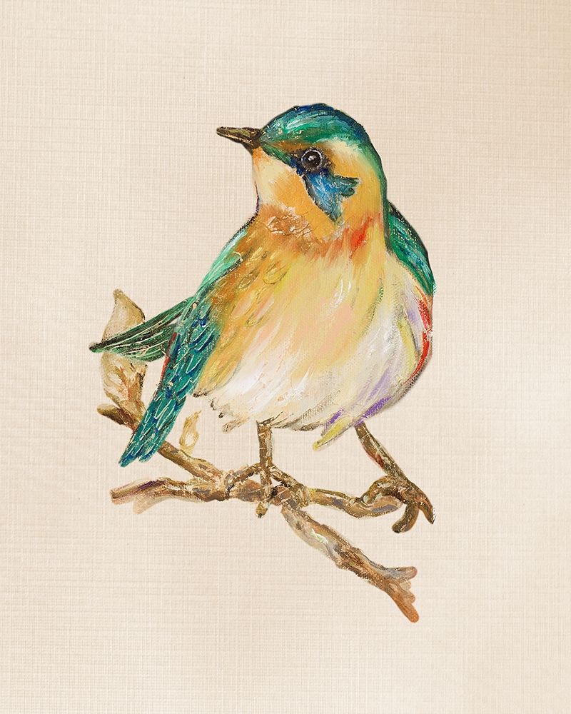 Bird on Perch IV art print by Patricia Pinto for $57.95 CAD