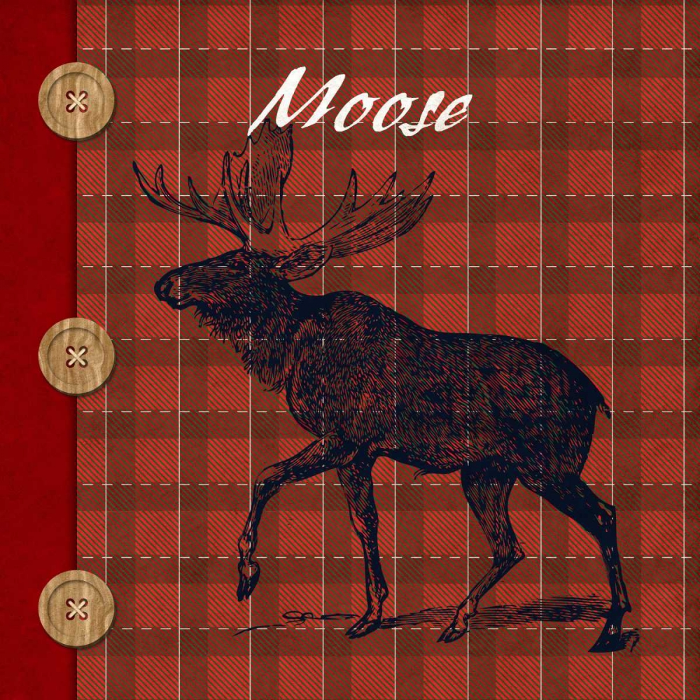 Flannel Moose art print by SD Graphics Studio for $57.95 CAD