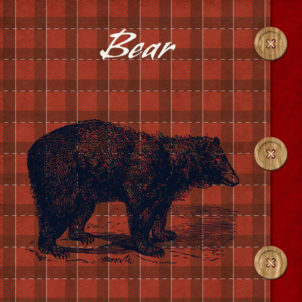 Flannel Bear art print by SD Graphics Studio for $57.95 CAD