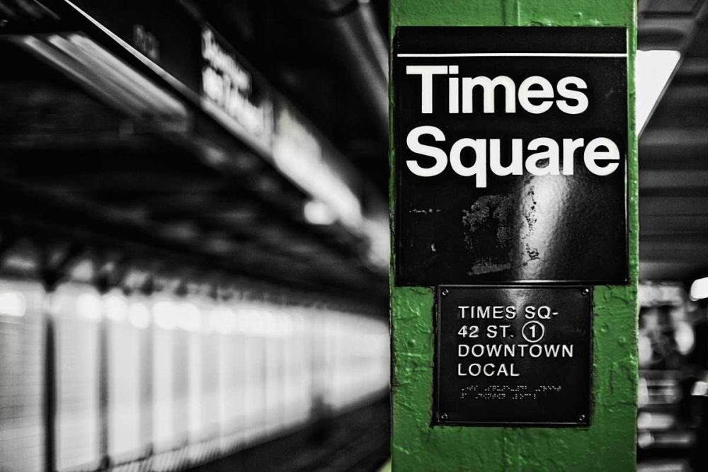 Times Square Subway Green art print by Susan Bryant for $57.95 CAD