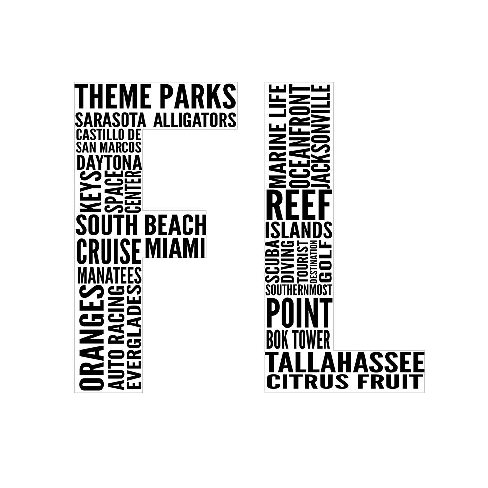 FL Type art print by SD Graphics Studio for $57.95 CAD