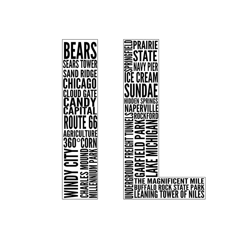 IL Type art print by SD Graphics Studio for $57.95 CAD