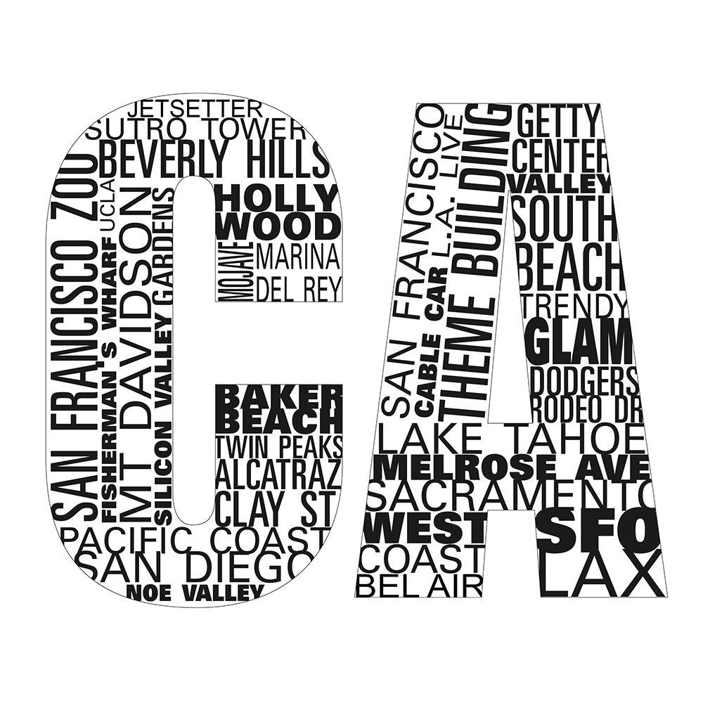 CA Type I art print by SD Graphics Studio for $57.95 CAD