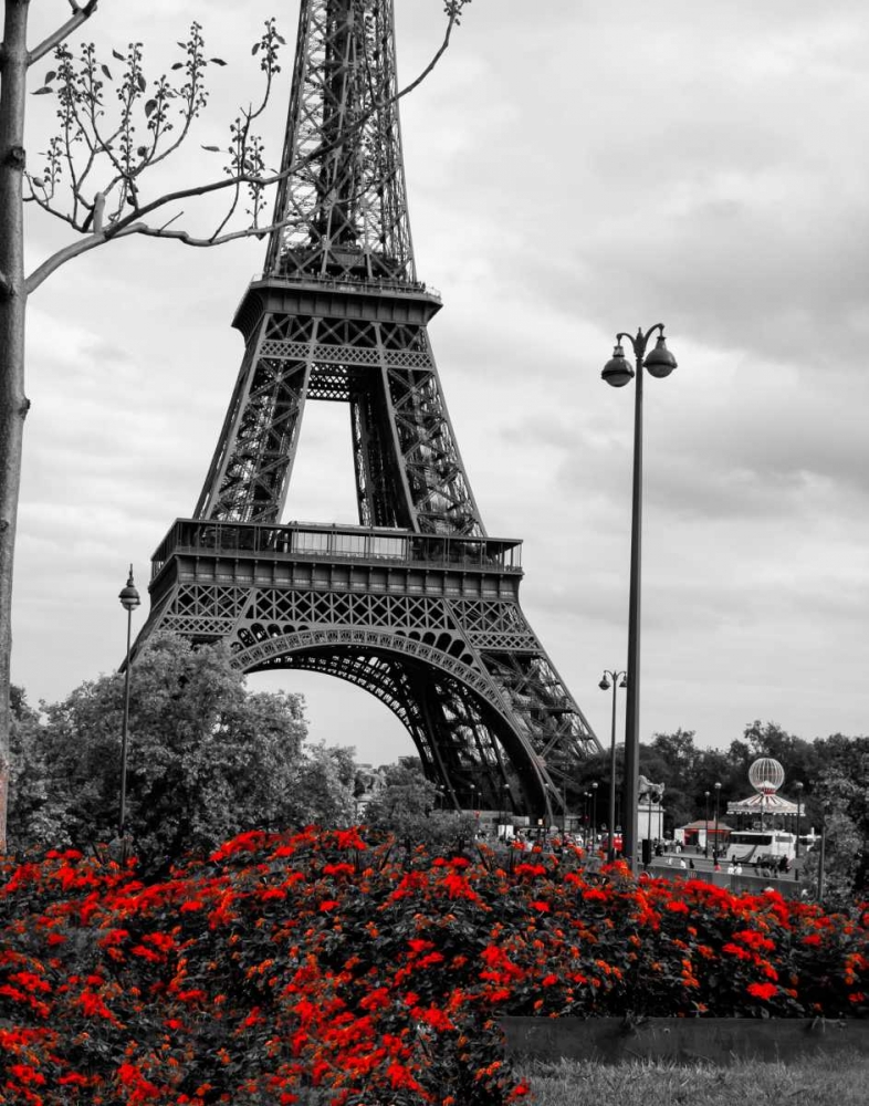 Eiffel Tower with Red Pop art print by Emily Navas for $57.95 CAD