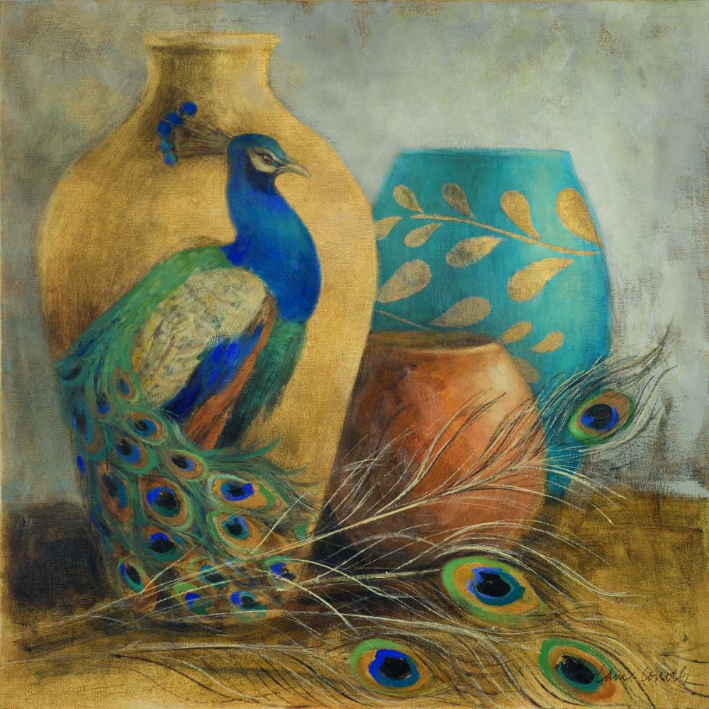Peacock Vessels I art print by Lanie Loreth for $57.95 CAD