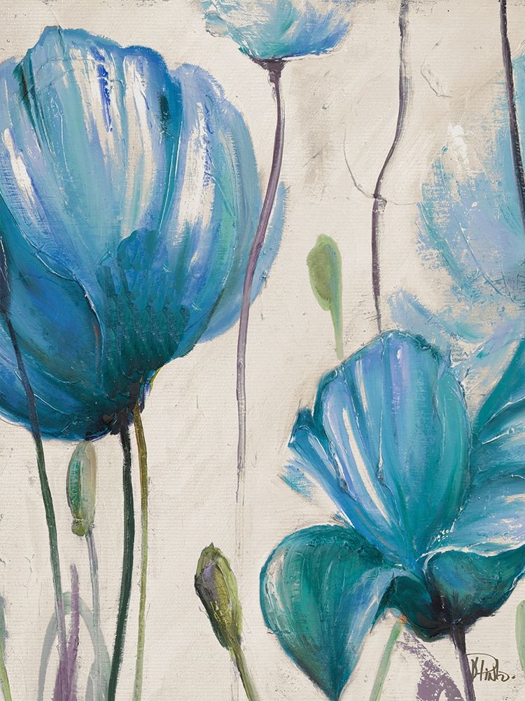 Blue Poppies art print by Patricia Pinto for $57.95 CAD