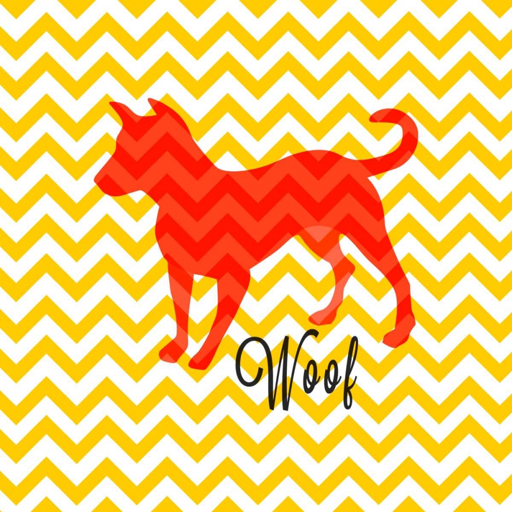 Chevron Dog art print by SD Graphics Studio for $57.95 CAD