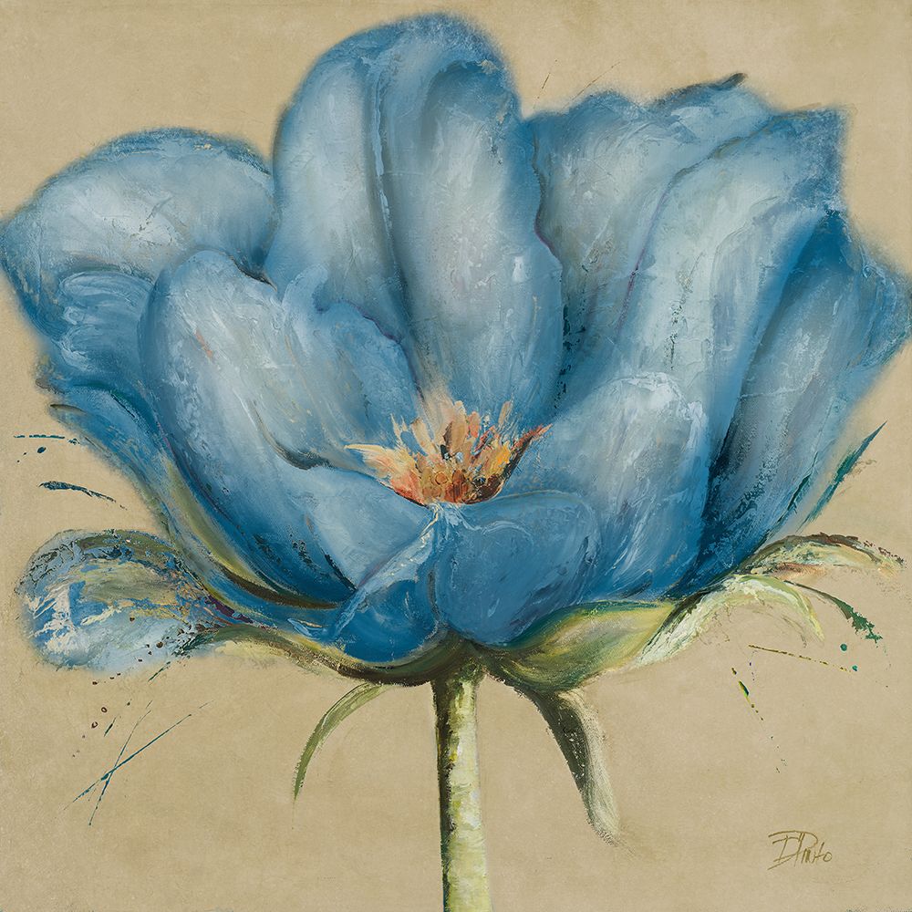 Blue Double Tulips II art print by Patricia Pinto for $57.95 CAD