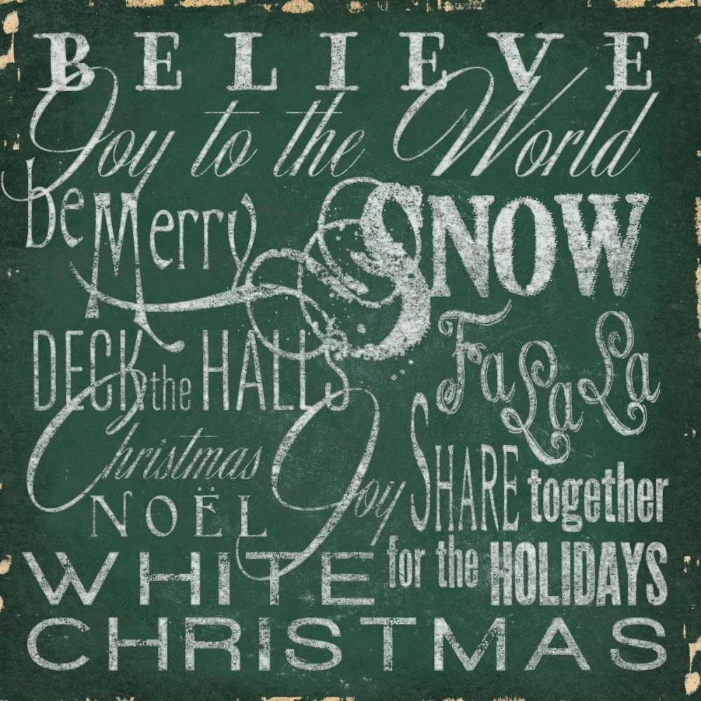 Holiday Type IV art print by Elizabeth Medley for $57.95 CAD