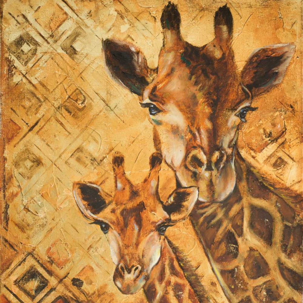 Safari Mother and Son I art print by Patricia Pinto for $57.95 CAD