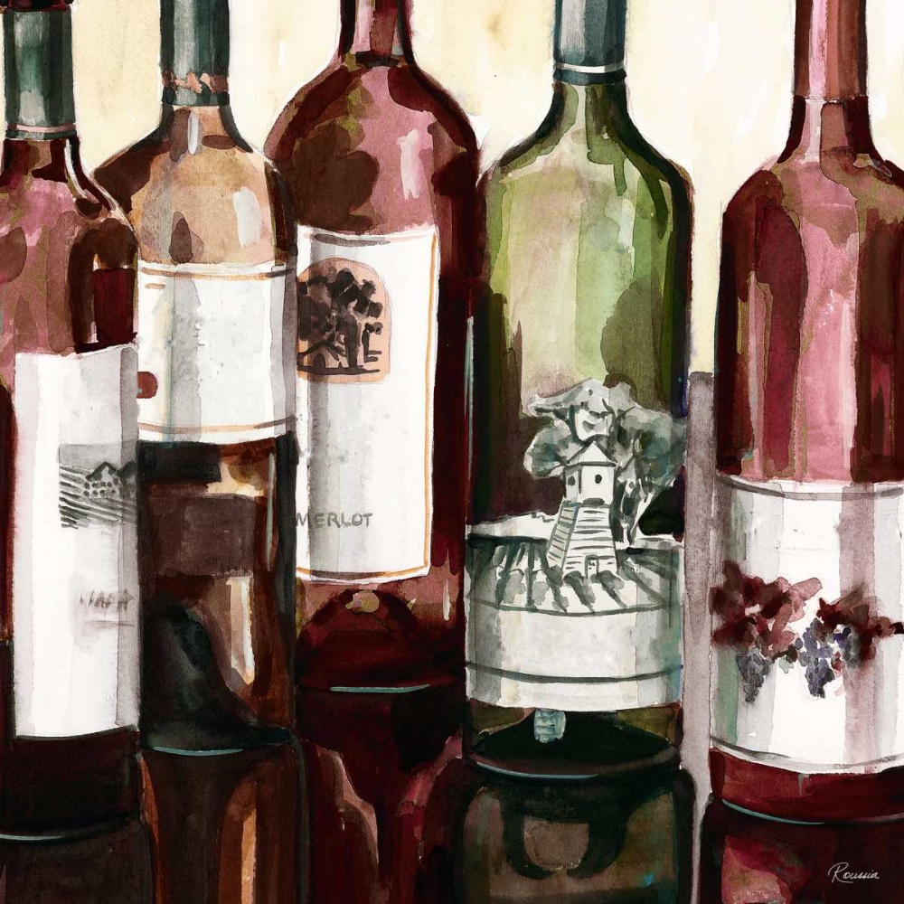BandG Bottles Square II art print by Heather A. French-Roussia for $57.95 CAD