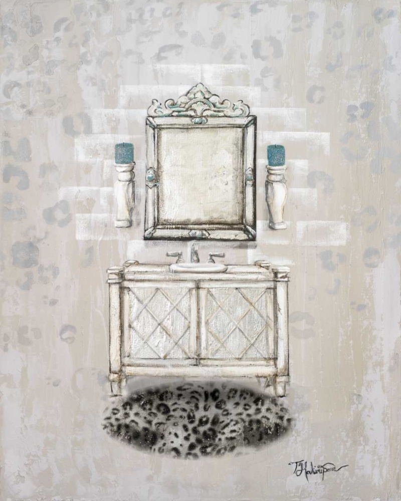 Antique Mirrored Bath I art print by Tiffany Hakimipour for $57.95 CAD
