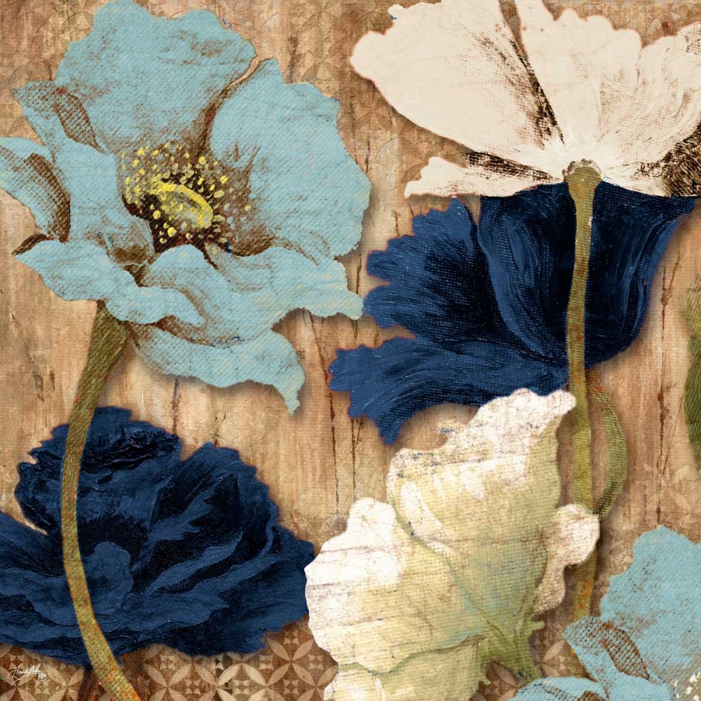 Blue Joyful Poppies II art print by Elizabeth Medley for $57.95 CAD
