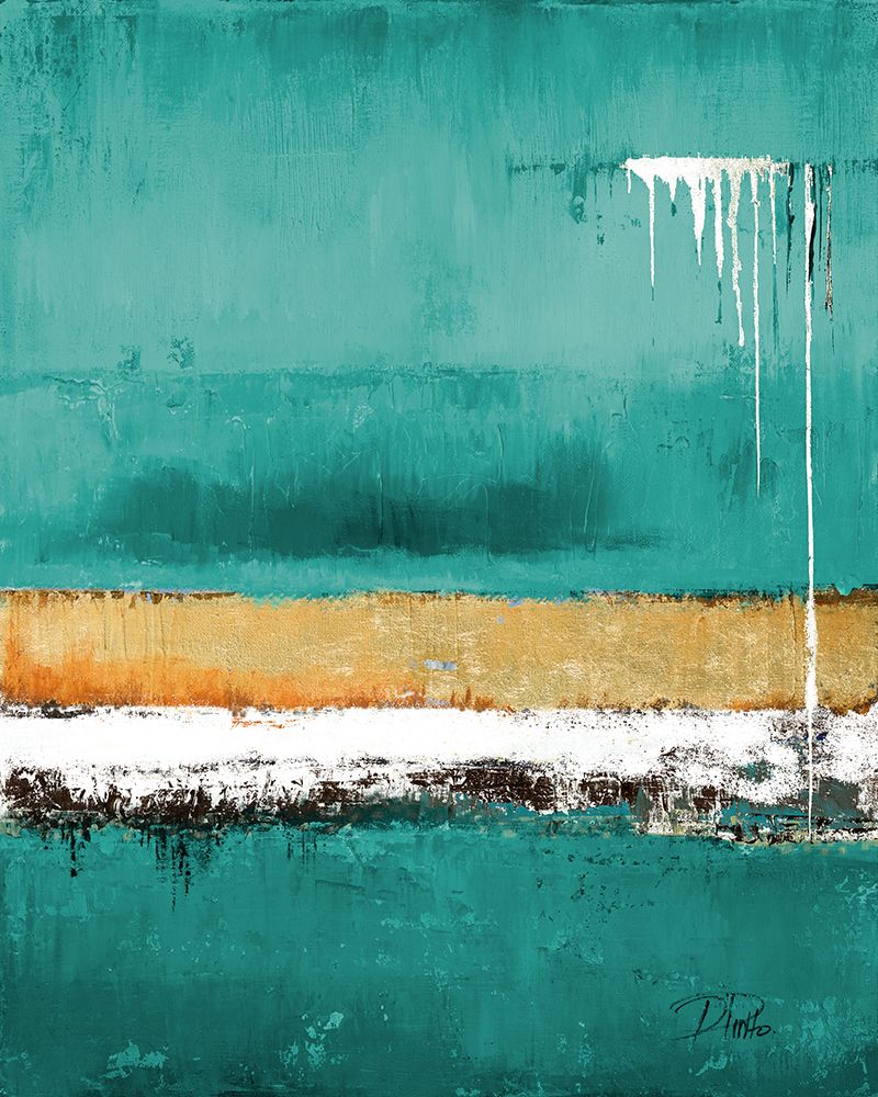 Teal Rain art print by Patricia Pinto for $57.95 CAD