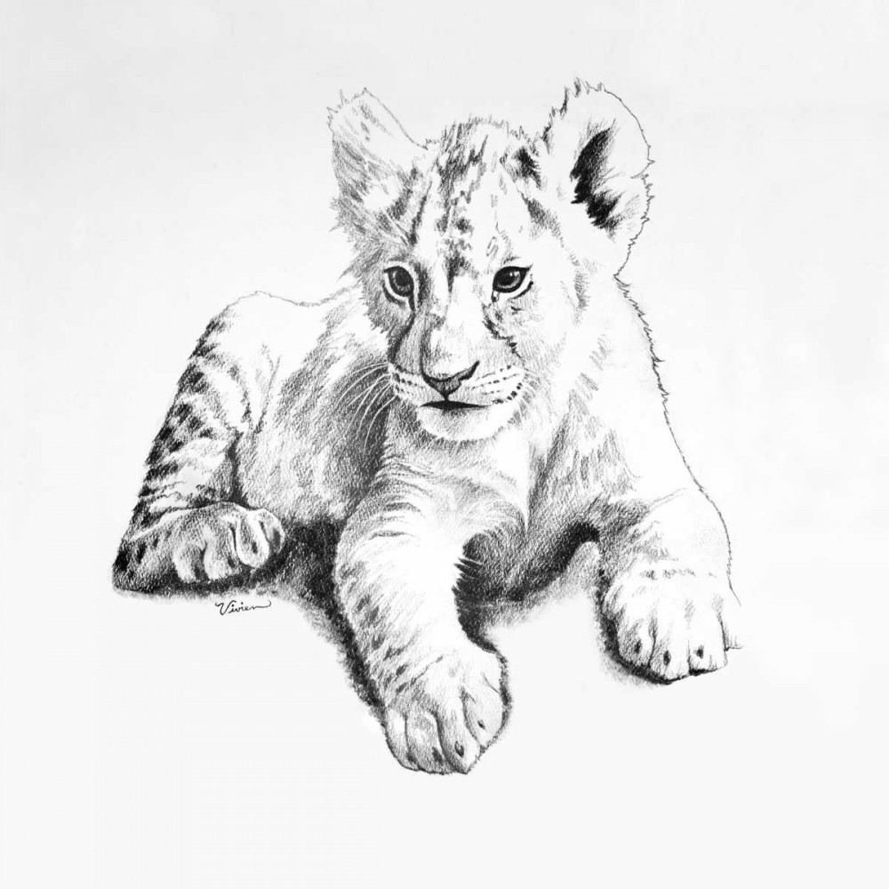 Lion art print by Vivien Rhyan for $57.95 CAD