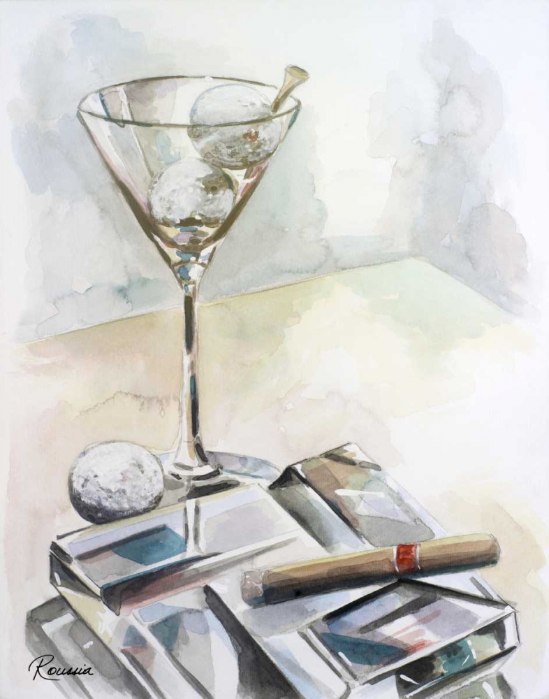 Golftini art print by Heather A. French-Roussia for $57.95 CAD