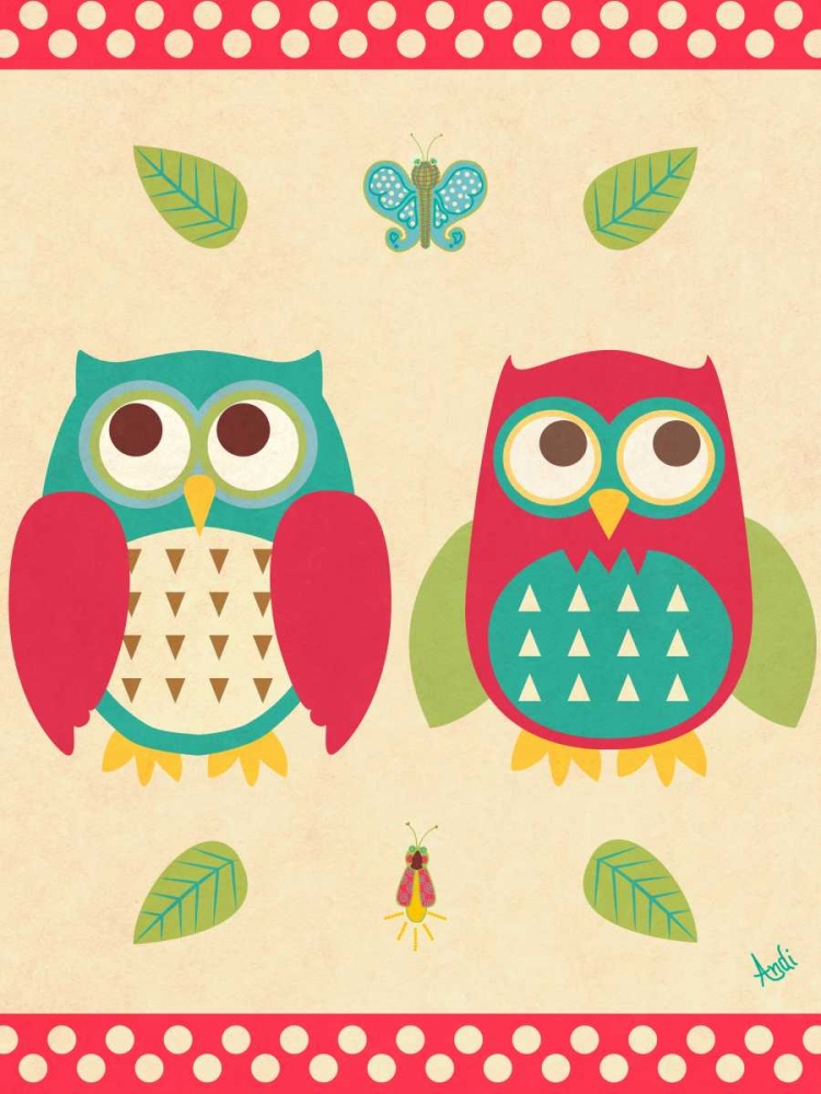 Wise Owls II art print by Andi Metz for $57.95 CAD