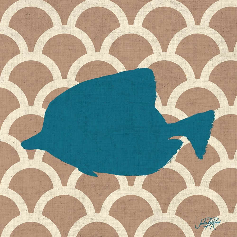 Patterned Sealife II art print by Julie DeRice for $57.95 CAD