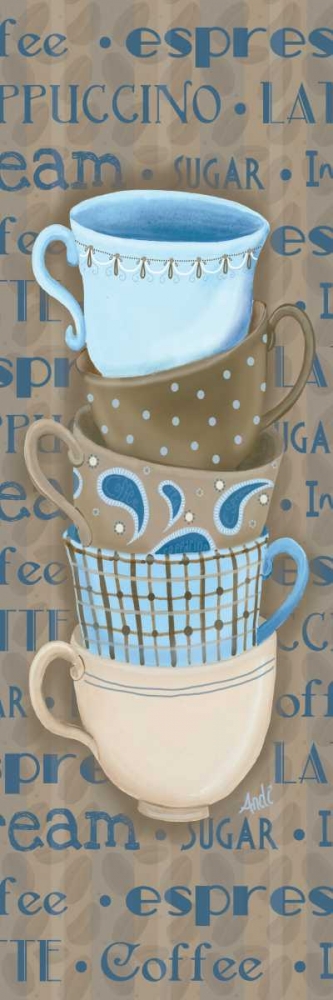 Coffee Cup Stack I art print by Andi Metz for $57.95 CAD