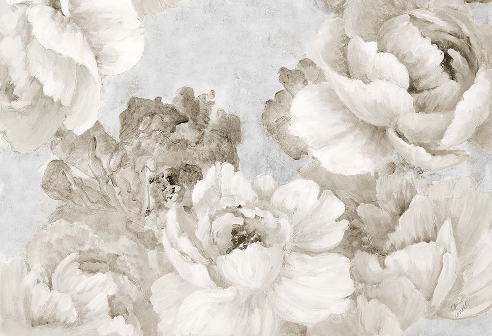 White Neutral Floral Chic art print by Lanie Loreth for $57.95 CAD