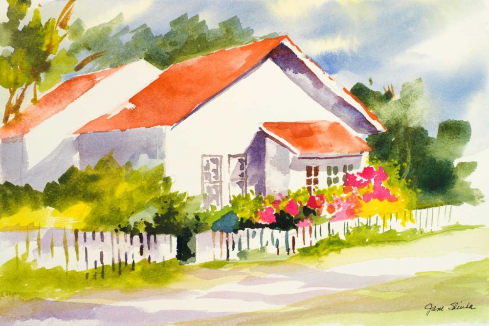 Beach Cottage II art print by Jane Slivka for $57.95 CAD
