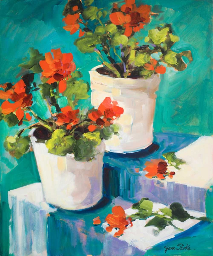 Potted Poppies art print by Jane Slivka for $57.95 CAD