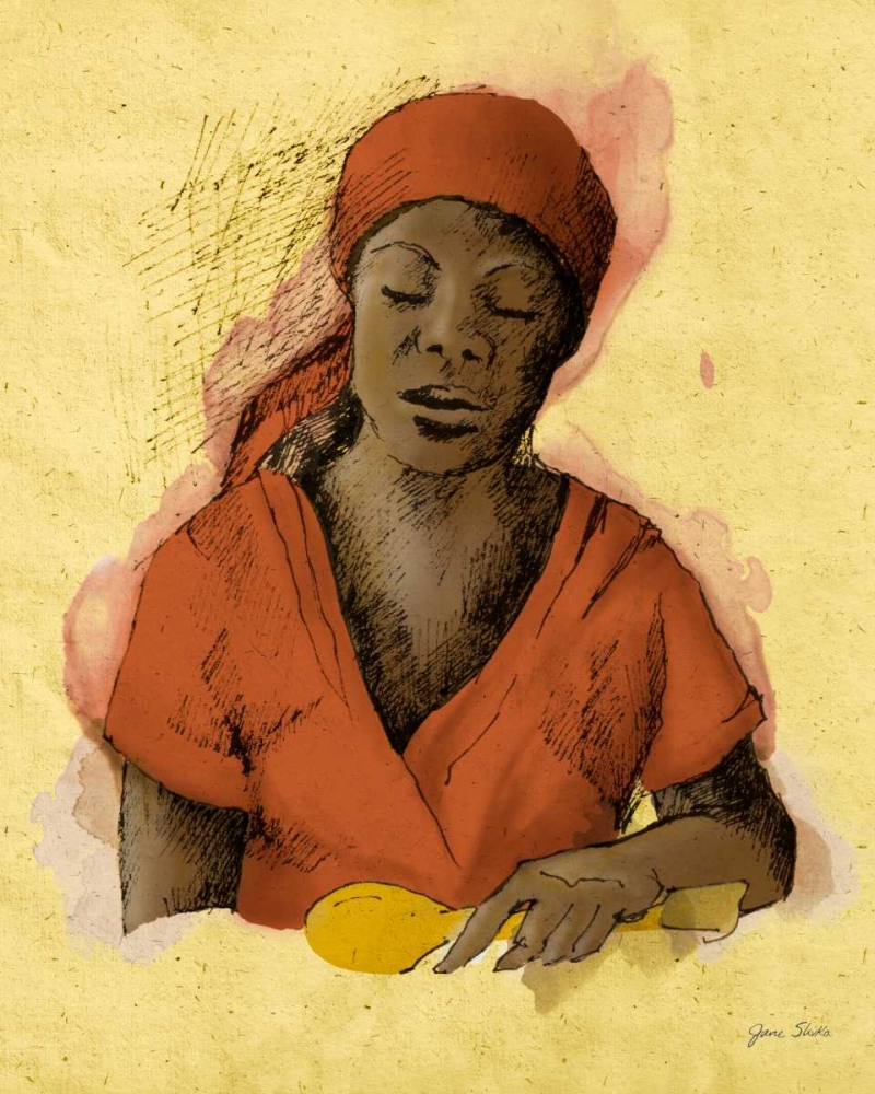 Sketched Woman in Color I art print by Jane Slivka for $57.95 CAD