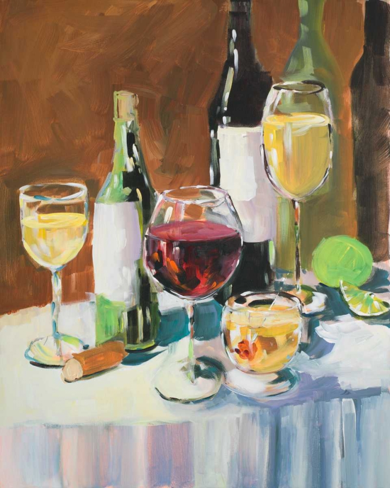 Wine Party art print by Jane Slivka for $57.95 CAD
