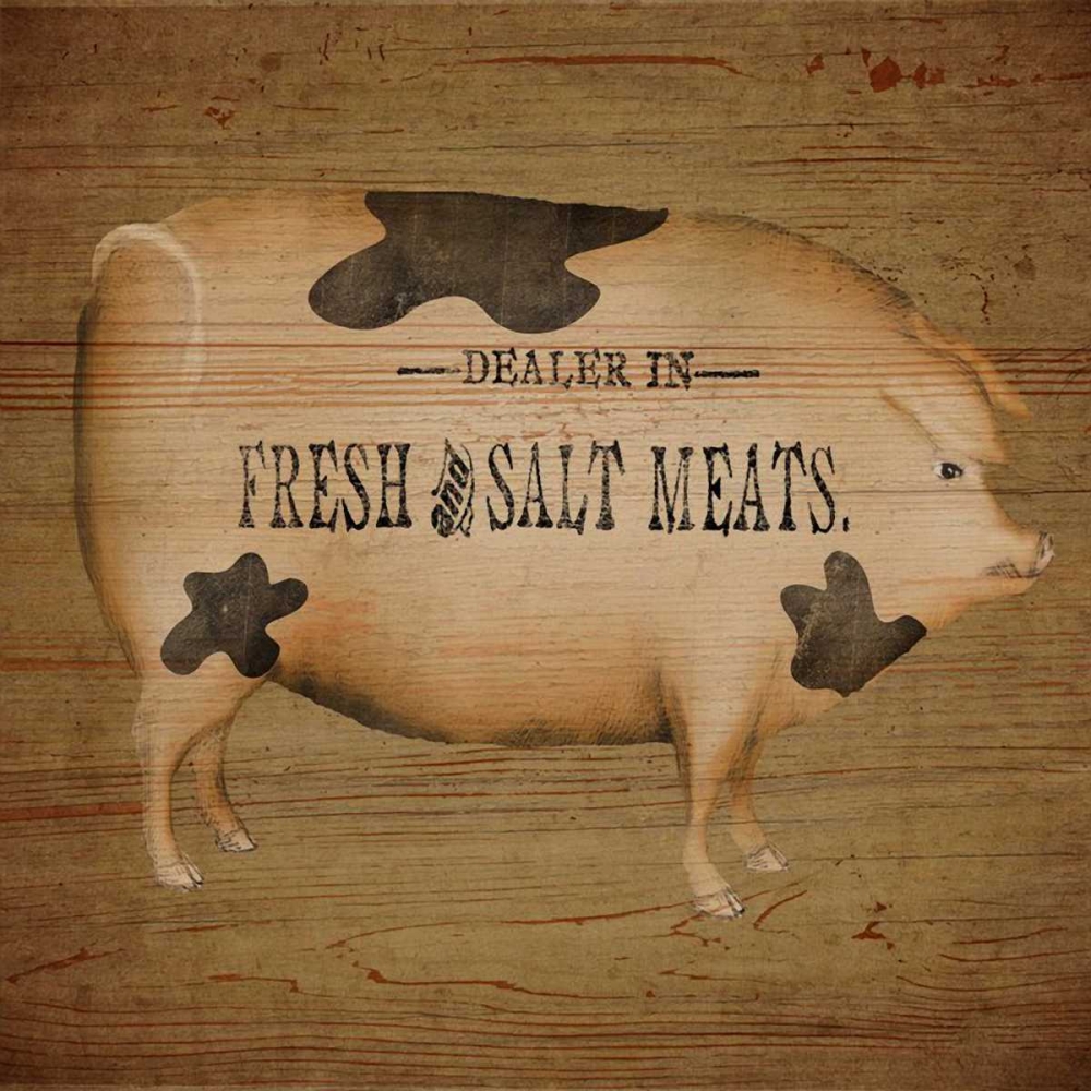 Pig Sign art print by Beth Albert for $57.95 CAD