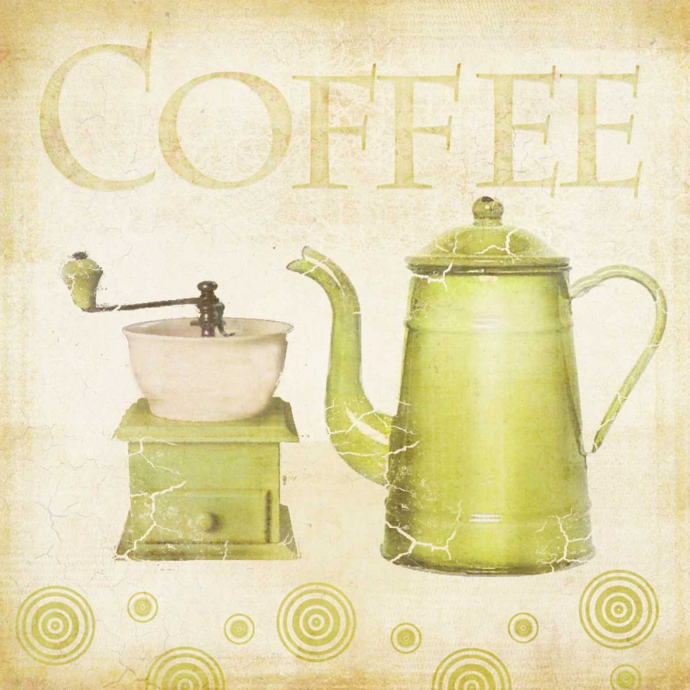 Coffee Retro art print by Beth Albert for $57.95 CAD