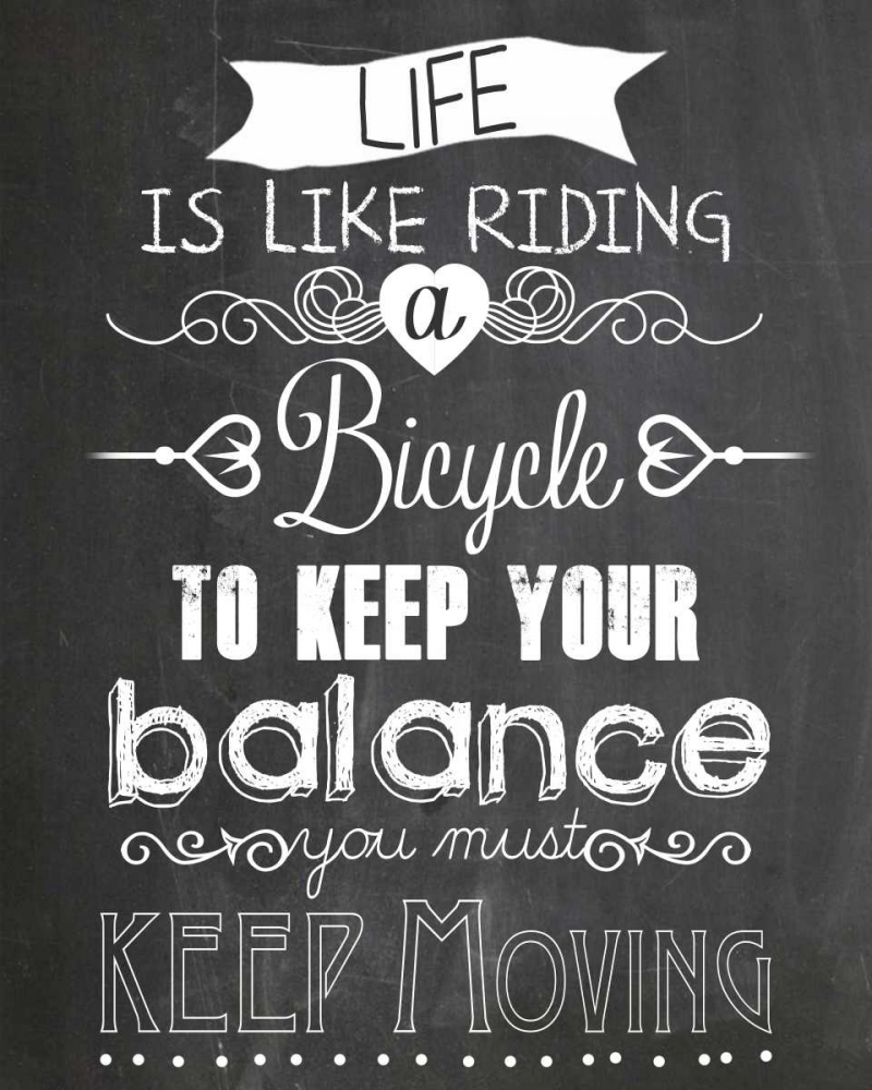 Life is like Riding a bicycle art print by Claudia Schoen for $57.95 CAD
