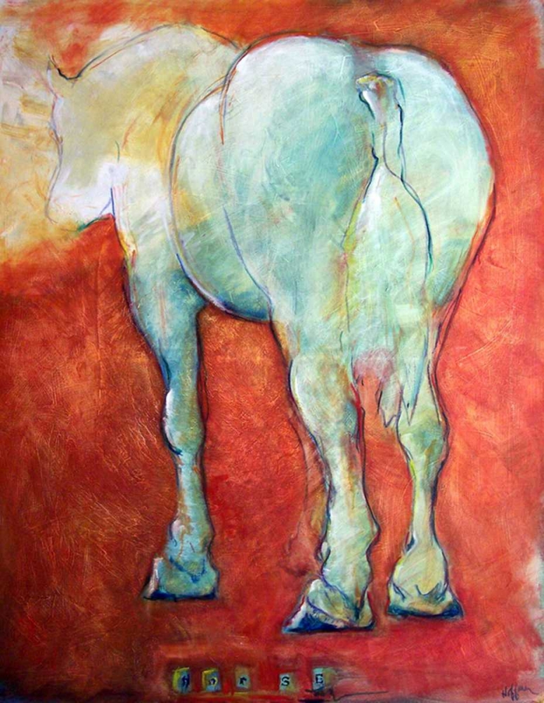 Horse Red art print by Kate Hoffman for $57.95 CAD