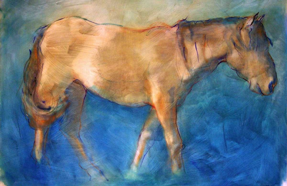 Horse Walking art print by Kate Hoffman for $57.95 CAD