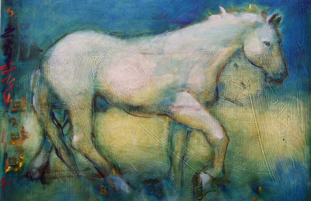 White Horse 1 art print by Kate Hoffman for $57.95 CAD