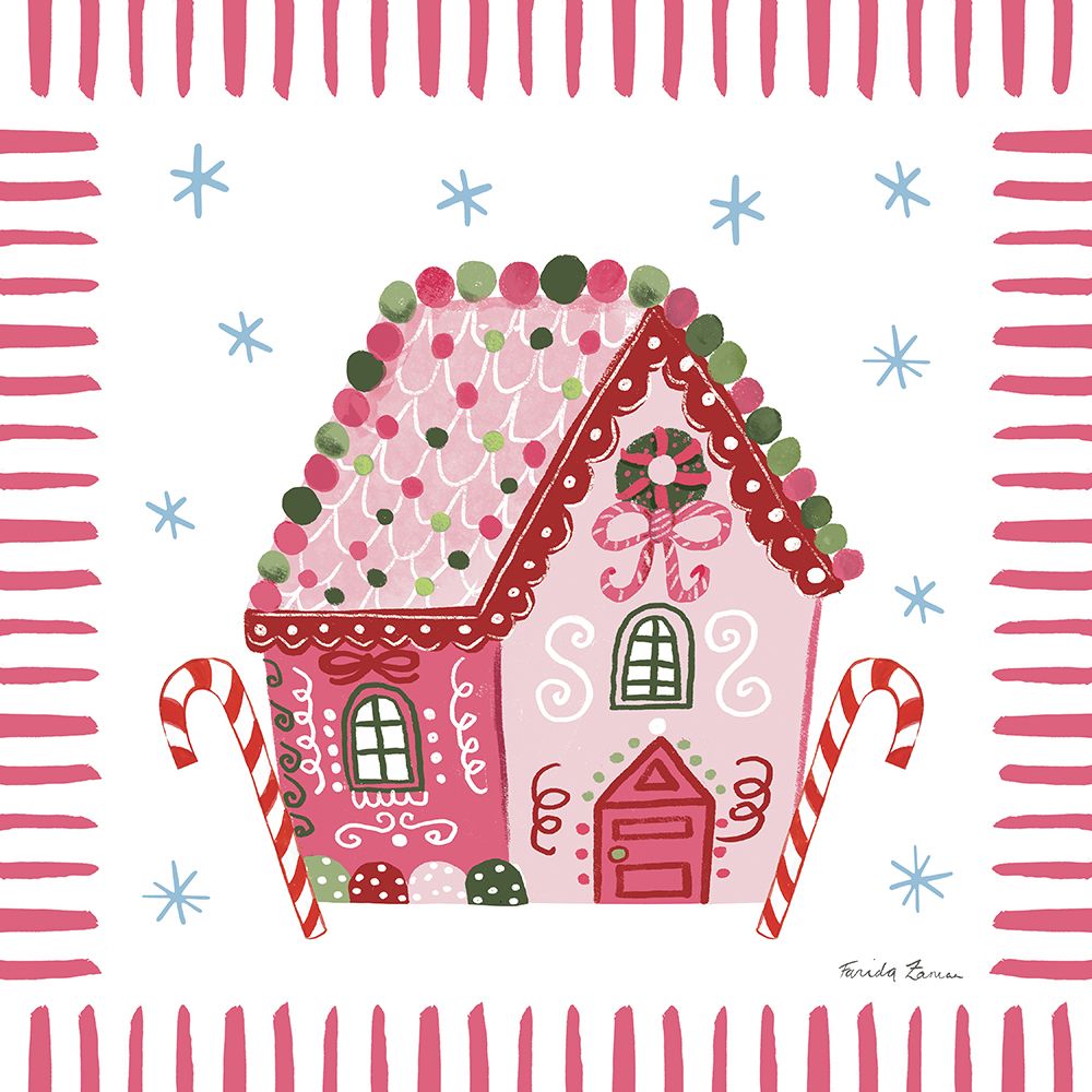 Pink Gingerbread II art print by Farida Zaman for $57.95 CAD