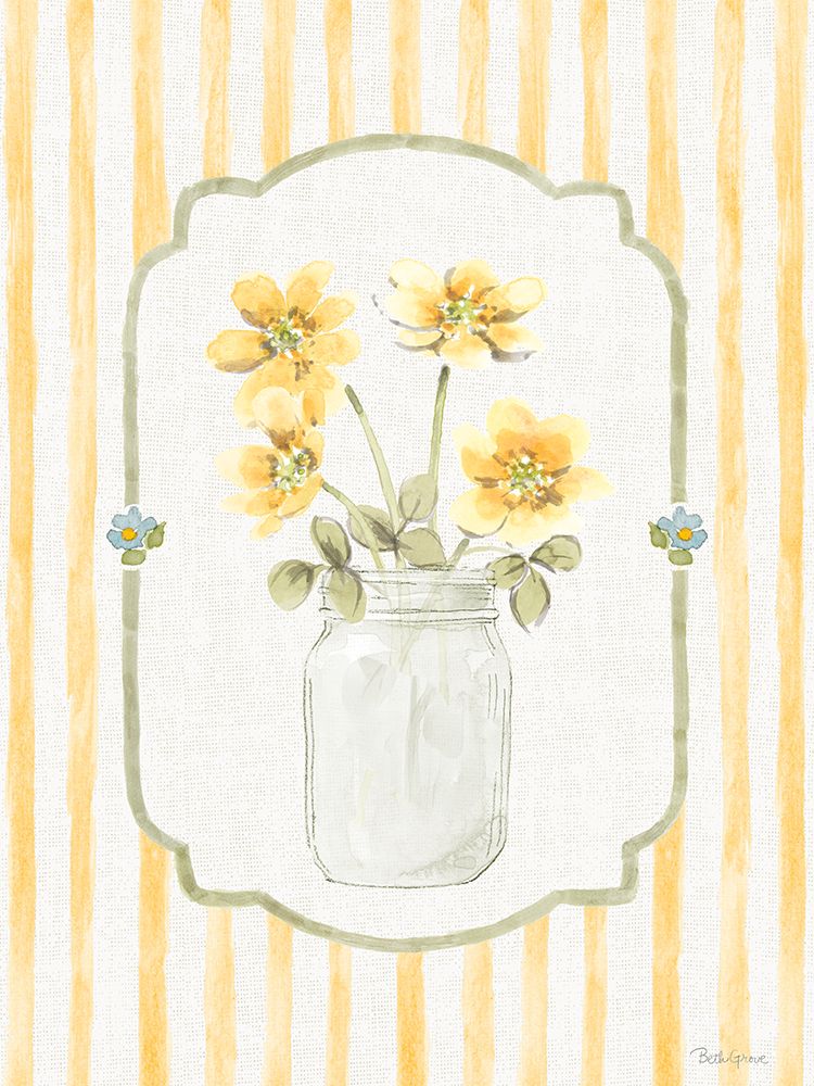 Sweet Honey V Mason Jar art print by Beth Grove for $57.95 CAD