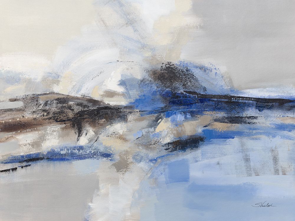 Sapphire Wave art print by Silvia Vassileva for $57.95 CAD