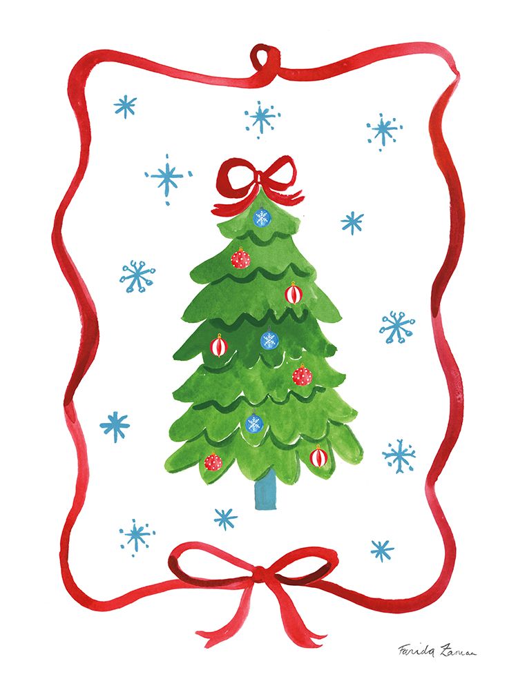 Christmas Bows II art print by Farida Zaman for $57.95 CAD