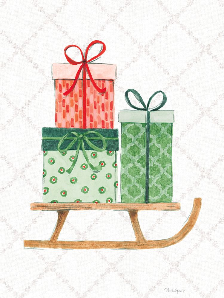 Holiday Bows III art print by Beth Grove for $57.95 CAD
